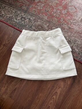 Abercrombie & Fitch Cream Cargo Pocket Mini Skirt